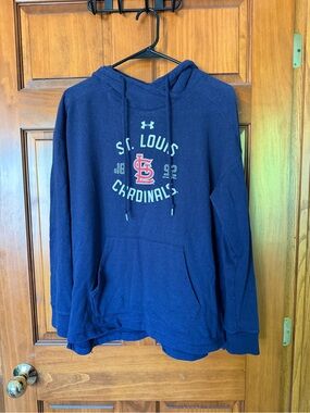 LG Under Armour Navy Pullover Hoodie